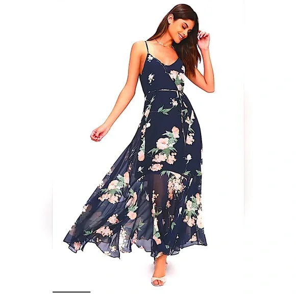 Lulus | Dresses | Lulus Feeling Freesia Blue Floral Strappy Maxi Dress | Poshmark Lulus | Dresses | Lulus Feeling Freesia Blue Floral Strappy Maxi Dress | Poshmark